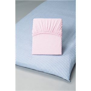 先染め綿サッカーワンタッチシーツ同色2枚組ピンク シングル 商品画像