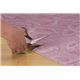 抗菌・防ダニカーペット/絨毯 【2畳用 176cm×176cm】 フリーカット可 バラ柄 日本製 アイボリー - 縮小画像2