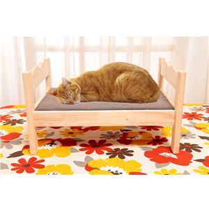 ペット用木製ベッド 1個 - 拡大画像