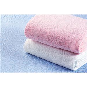 今治産ジャカード織タオルシーツ 3色組(ブルー・ピンク・ホワイト) シングル 商品画像