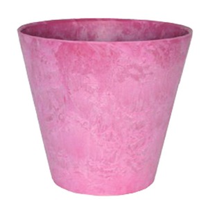 アートストーン ラウンド 22cm ピンク 2個入り ／底面給水型植木鉢（底栓付）
