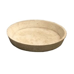 【受皿単品】軽量コンクリート製植木鉢 受け皿 フォリオ ソーサー クリーム 27cm 【2個入り】 - 拡大画像