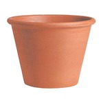 【6個入】イタリア製テラコッタ鉢(植木鉢/プランター) バッサム φ25cm 〔ガーデニング用品/園芸〕