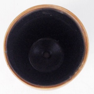 インテリアポット 陶器製植木鉢 ウィート トールボール 16cm ライトブラウン 皿付 商品写真2