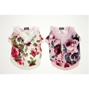 Rose Frill Cardigan　L （Pink)