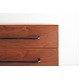 サイドワゴン 木製 幅40cm×奥行40cm×高さ58cm キャスター付き ブラウン - 縮小画像4