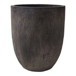 軽量コンクリート製植木鉢 フォリオ アルトエッグ ブラックウォシュ 31cm