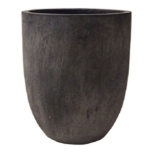 軽量コンクリート製植木鉢 フォリオ アルトエッグ ブラックウォシュ 43cm