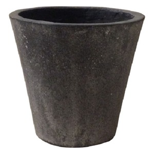 軽量コンクリート製植木鉢 フォリオ ソリッド ブラックウォッシュ 18cm 【2個入り】 - 拡大画像