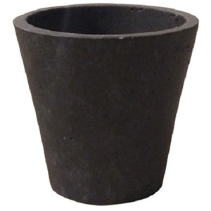 軽量コンクリート製植木鉢 フォリオ ソリッド ダークブラウン 18cm 【2個入り】 - 拡大画像