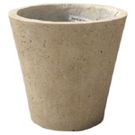 軽量コンクリート製植木鉢 フォリオ ソリッド クリーム 18cm 【2個入り】