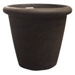 軽量コンクリート製植木鉢 フォリオ リムス ダークブラウン 33cm
