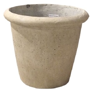 軽量コンクリート製植木鉢 フォリオ リムス クリーム 33cm 商品画像