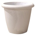 軽量コンクリート製植木鉢 フォリオ リムス ホワイト 33cm