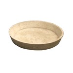 軽量コンクリート製植木鉢 フォリオ ソーサー クリーム 17cm 【4個入り】