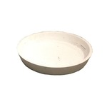 軽量コンクリート製植木鉢 フォリオ ソーサー ホワイト 17cm 【4個入り】