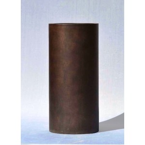 木目調樹脂製鉢カバー MOKU トールシリンダー 33xH82cm 商品写真