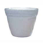 【4個入】イタリア製樹脂ポット(植木鉢/プランター) COCCO(コッコ) φ8cm/穴無し Gホワイト(白) 〔ガーデニング用品/園芸〕
