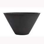 軽量コンクリート製植木鉢 ストーンライト コニック浅 ブラック 45cm