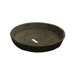 軽量コンクリート製植木鉢 フォリオ ソーサー ダークブラウン 27cm 【2個入り】