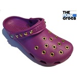 ゴールドパンク クロックス クラシック ケイマン カスタム 紫金 パープル crocs サンダル 26cm(M8/W10)