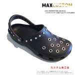 スワロフスキーｘパンククロックス 黒 ブラック SWAROVSKIxPunkcrocs 27cm(M9/W11)