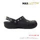 クロックス パンク カスタム 黒 crocs custom クラシック（ケイマン） ブラック クロッグ サンダル 24cm(M6/W8) - 縮小画像2