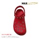 クロックス パンク カスタム 赤 crocs custom クラシック（ケイマン） レッド クロッグ サンダル 23cm(M5/W7) - 縮小画像3