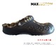 秋冬用 クロックス パンク カスタム レオパード ヒョウ柄 ファー/ボア付 crocs customバヤ オニキスゴールド24cm(m6/w8) - 縮小画像4