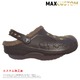 秋冬用 クロックス パンク カスタム 茶 純金メッキ加工 エスプレッソ ファー/ボア付 crocs customバヤ サンダル26cm(m8/w10) - 縮小画像2