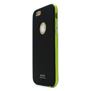 iPhone6 ケース カバー Tryit Slim Fit Case Metalic for iPhone 6  (Black×Green)