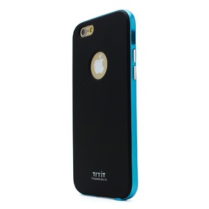 iPhone6 ケース カバー Tryit Slim Fit Case Metalic for iPhone 6   (Black×Blue)