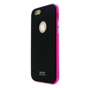 iPhone6 ケース カバー Tryit Slim Fit Case・Neon Series for iPhone 6 (Black×Hot Pink)