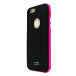 iPhone6 ケース カバー Tryit Slim Fit Case・Neon Series for iPhone 6 (Black×Hot Pink)