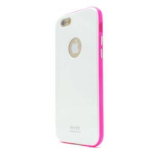 iPhone6 ケース カバー Tryit Slim Fit Case・Neon Series for iPhone 6  (White×Hot Pink)