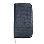 iPhone6/6s ケース 手帳 WETHERBY Prime Croco iPhone6s レザー 本革(Navy)