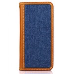 iPhone6 Plus/6s Plus ケース 手帳  本革  DENIM iPhone6 Plus iPhone6s Plus レザー 本革 (BLUE)