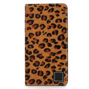 iPhone6/6s ケース 手帳 本革 Wetherby・Premium Black iPhone6 iPhone6s レザー 本革  (Fur Leopard)