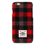 iPhone6s アイフォン6s ケース iPhone6 カバー DESIGNSKIN Wetherby Tweed Bartype for iPhone6 iPhone6s ケ−ス カバー ツイード ハードケース アイフォンカバー (Red)