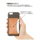 iPhone6 Plusケース iPhone6S Plus カバー WETHERBY CANVAS BAR TYPE-POCKET カードポケット付き ケース (POCKET/GRAY) - 縮小画像3