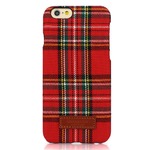 iPhone6  iPhone6S カバーDESIGNSKIN 15FW Bartype Check  (Red)