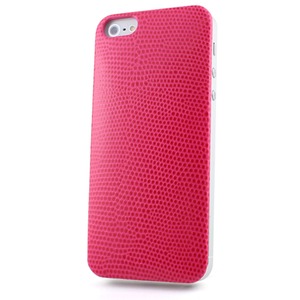 iPhone5  iPhone5S iPhoneSE  カバーBubblePack PlayCase Leather (Lizard Pink)