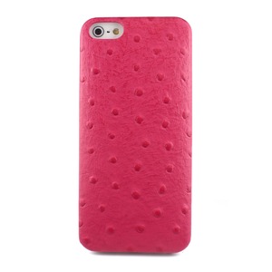 iPhone5  iPhone5S iPhoneSE  カバーBubblePack PlayCase Leather (Ostrich Pink)