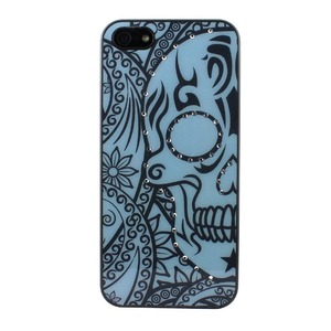 iPhone5  iPhone5S iPhoneSE  カバーRhineStone Case (Skull and Tangrowth)