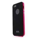 iPhone5  iPhone5S iPhoneSE  カバーTryit Slim Fit Case・Neon Series (Black×Hot Pink)