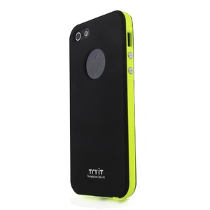 iPhone5  iPhone5S iPhoneSE  カバーTryit Slim Fit Case・Neon Series (Black×Lime)