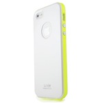 iPhone5  iPhone5S iPhoneSE  カバーTryit Slim Fit Case・Neon Series (White×Lime)