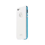 iPhone5  iPhone5S iPhoneSE  カバーTryit Slim Fit Case・Metalic Series (White×Blue)