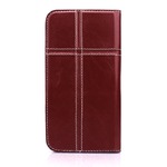 スマホケース 全機種対応 手帳型ケース Free Size Case Cross (Burgundy)