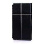 スマホケース 全機種対応 手帳型ケース Free Size Case Cross (Navy)